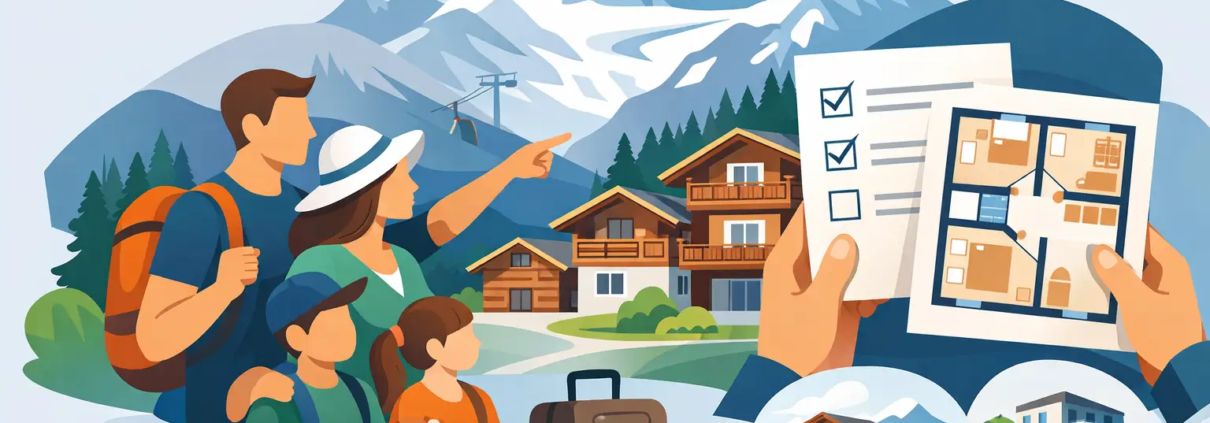 Familienferien Saas-Fee Wohnung richtig wählen