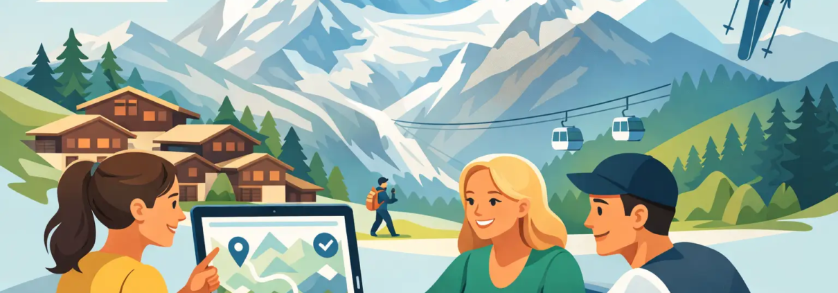 Ferien mit Freunden in Saas-Fee planen