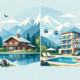 Chalet oder Hotelurlaub in den Alpen wählen?