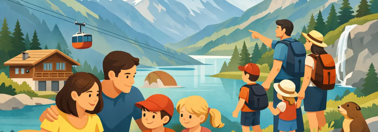 Familienurlaub im Wallis planen mit Kindern