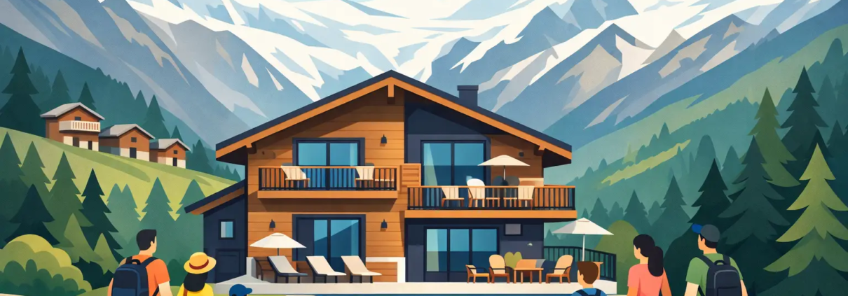 Ferienwohnung für zwei Familien in Saas-Fee