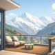Owner Suite mit Balkon für Ferien in Saas-Fee