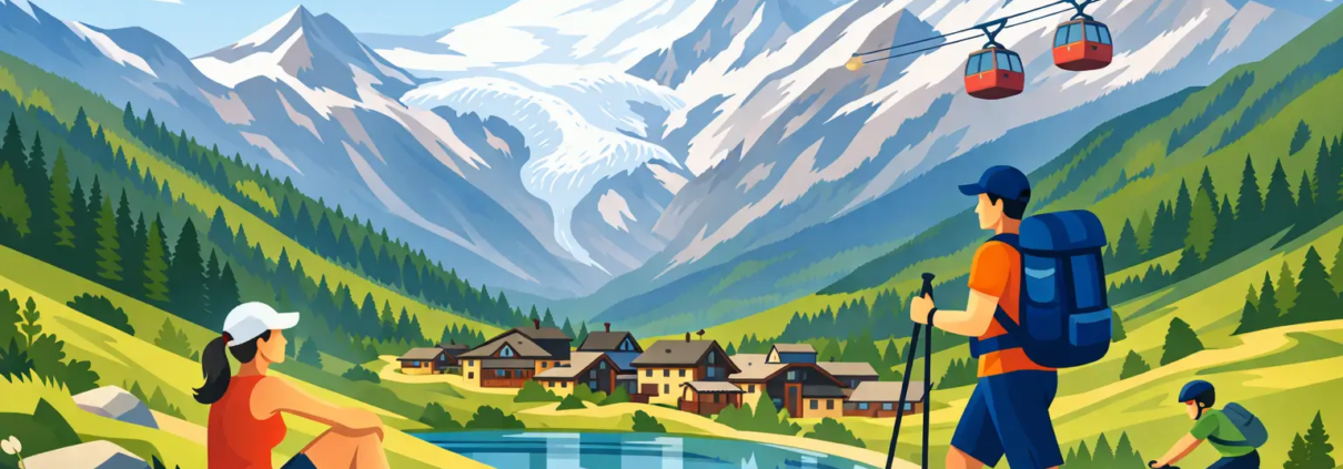 Saas-Fee im Sommer: Berge, Ruhe und Bewegung
