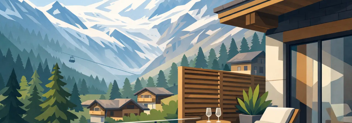 Apartment mit viel Privatsphäre in Saas-Fee