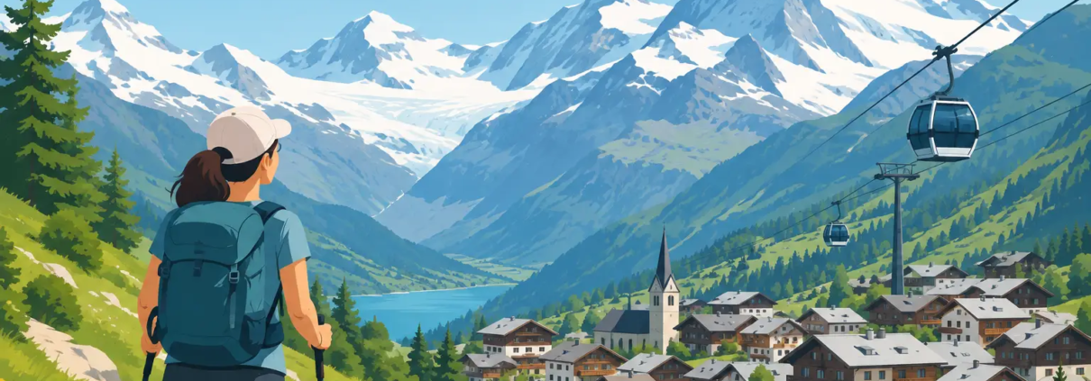 Bergferien ohne Auto in Saas-Fee geniessen