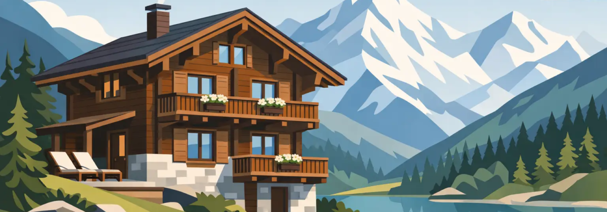 Walliser Chalet mit Stil für echte Bergferien