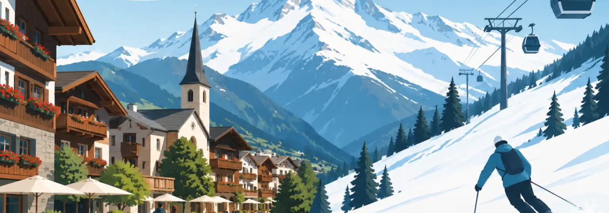 Dorfzentrum oder Pistenrand wohnen in Saas-Fee?