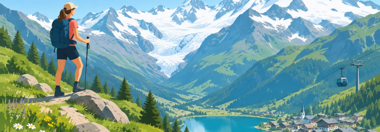 Sommerurlaub im Hochgebirge in Saas-Fee erleben